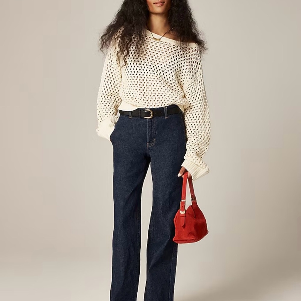 NWT J. Crew Full-length slim-wide trouser jean